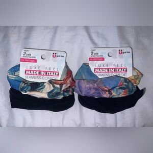 2 Packs Of Luxe Feel Seamless Comfort Hair Ties